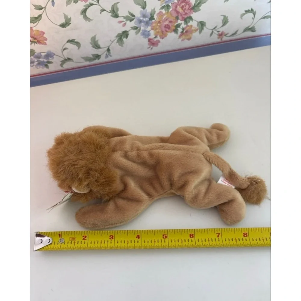 Ty Beanie Babies Lot Louie the Lion Pinky the Flamingo Bernie St Bernard Vintage